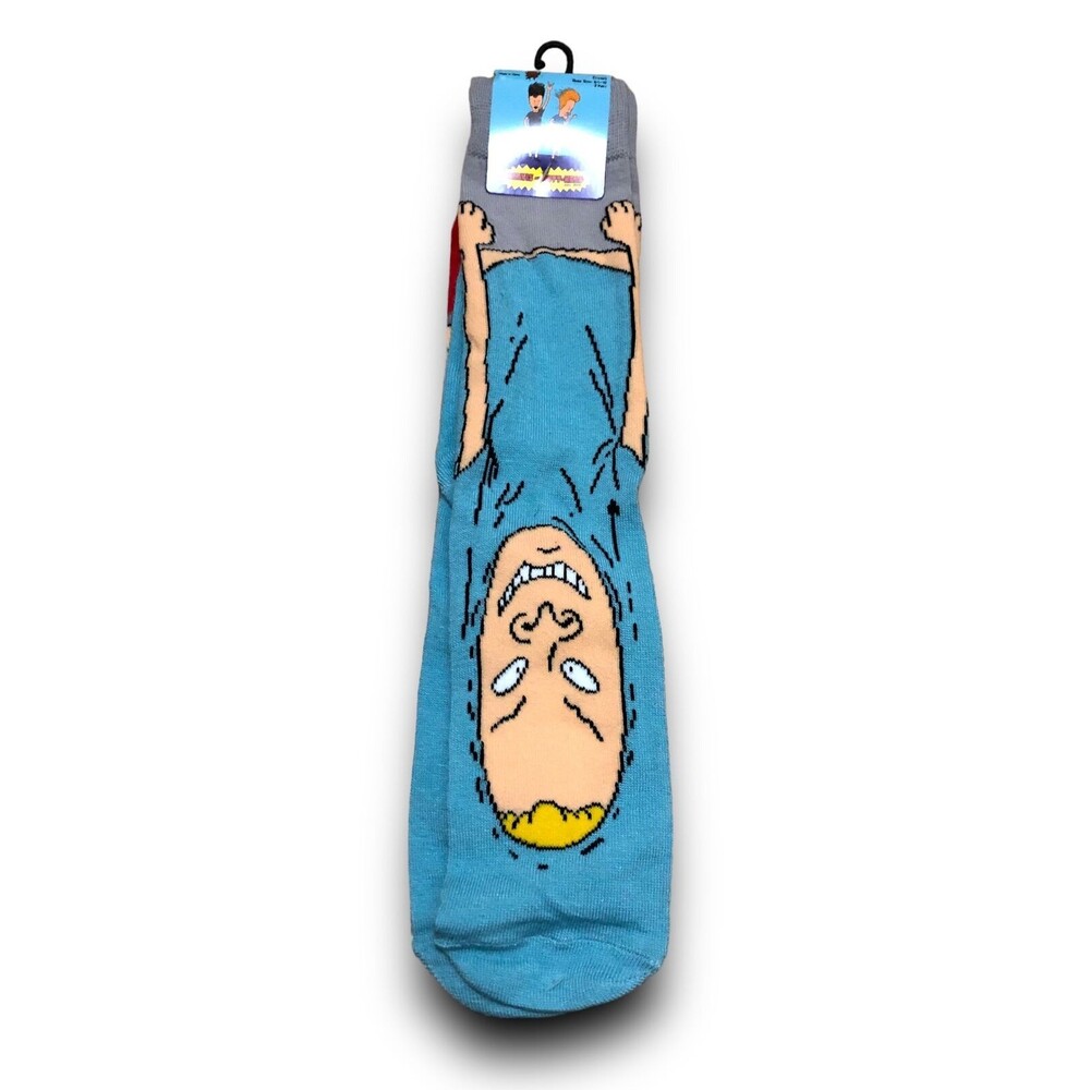 Mike Judge's Beavis and Butt-Head Men's Crew Socks (2 Pairs) (6-12)